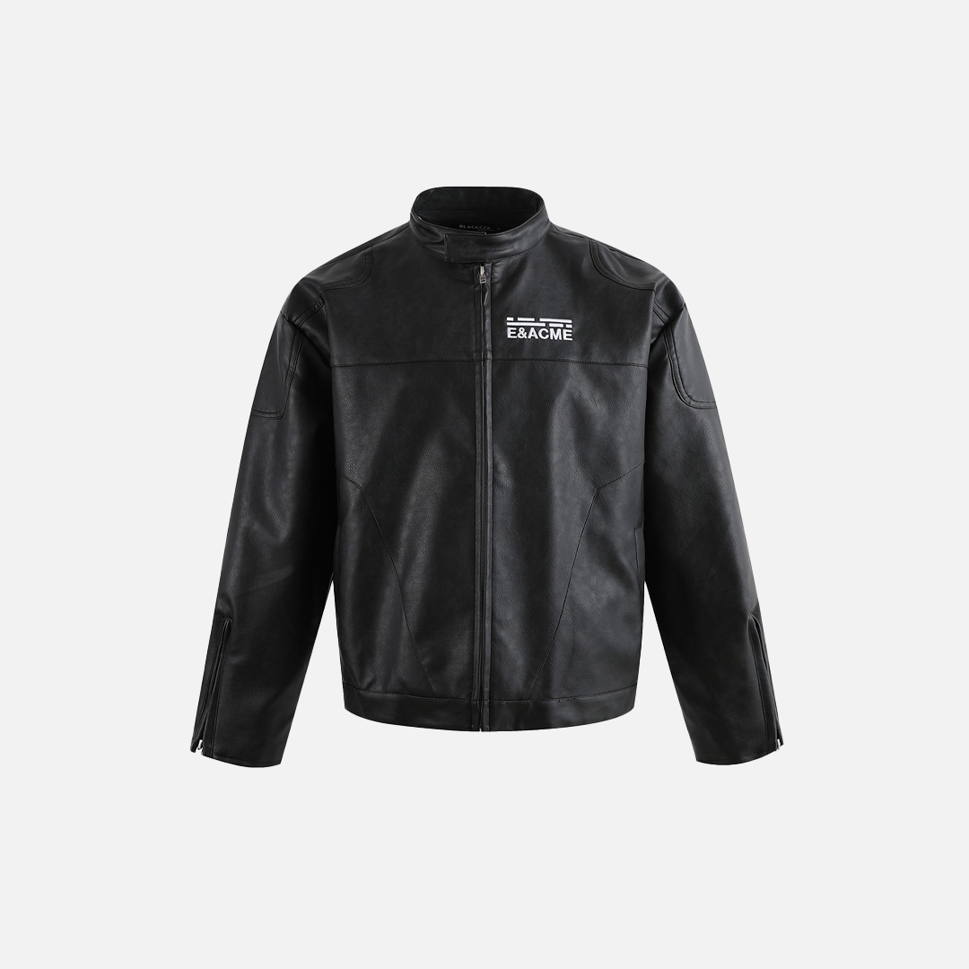Streetwear Minimalist Vibe Motorcycle Leather Jacket - Luxuryurbanwear