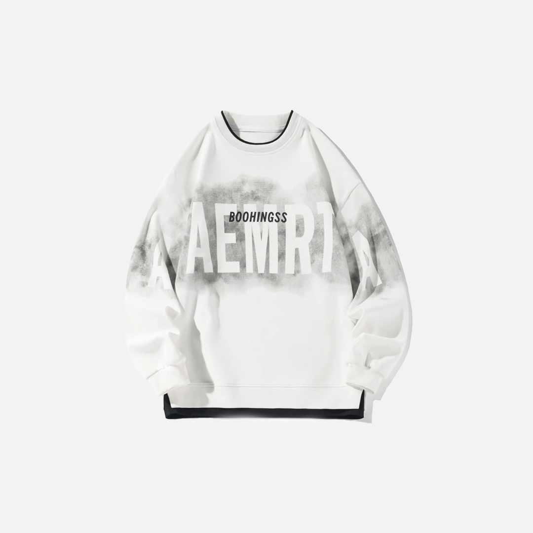 Premium Hip Hop Fake Two Piece Punk Sweatshirt - Luxuryurbanwear