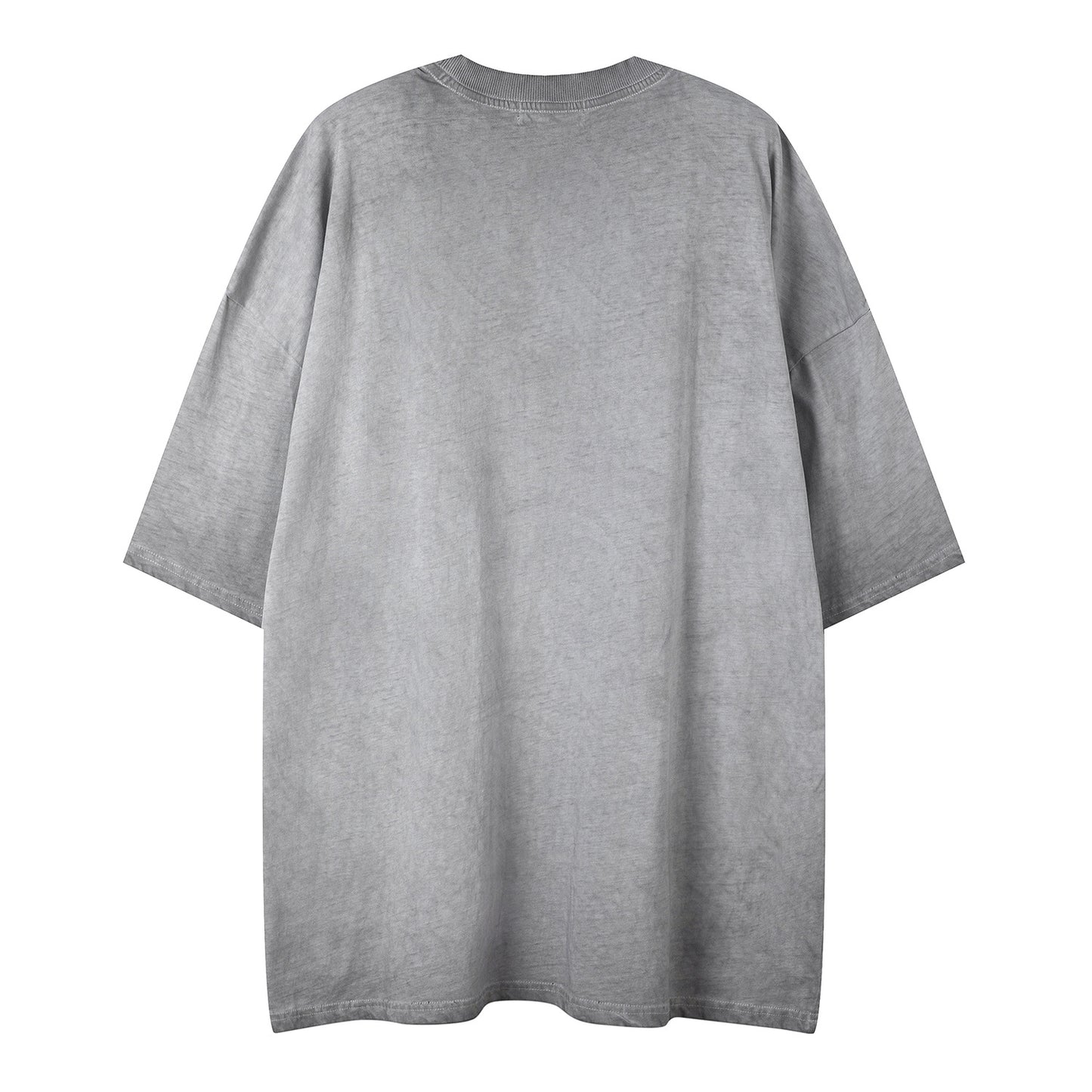 Plain washed old short sleeves