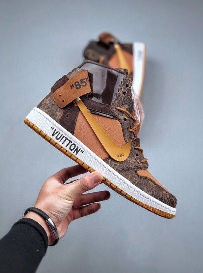 Custom Air Jordan 1 x LV Logo