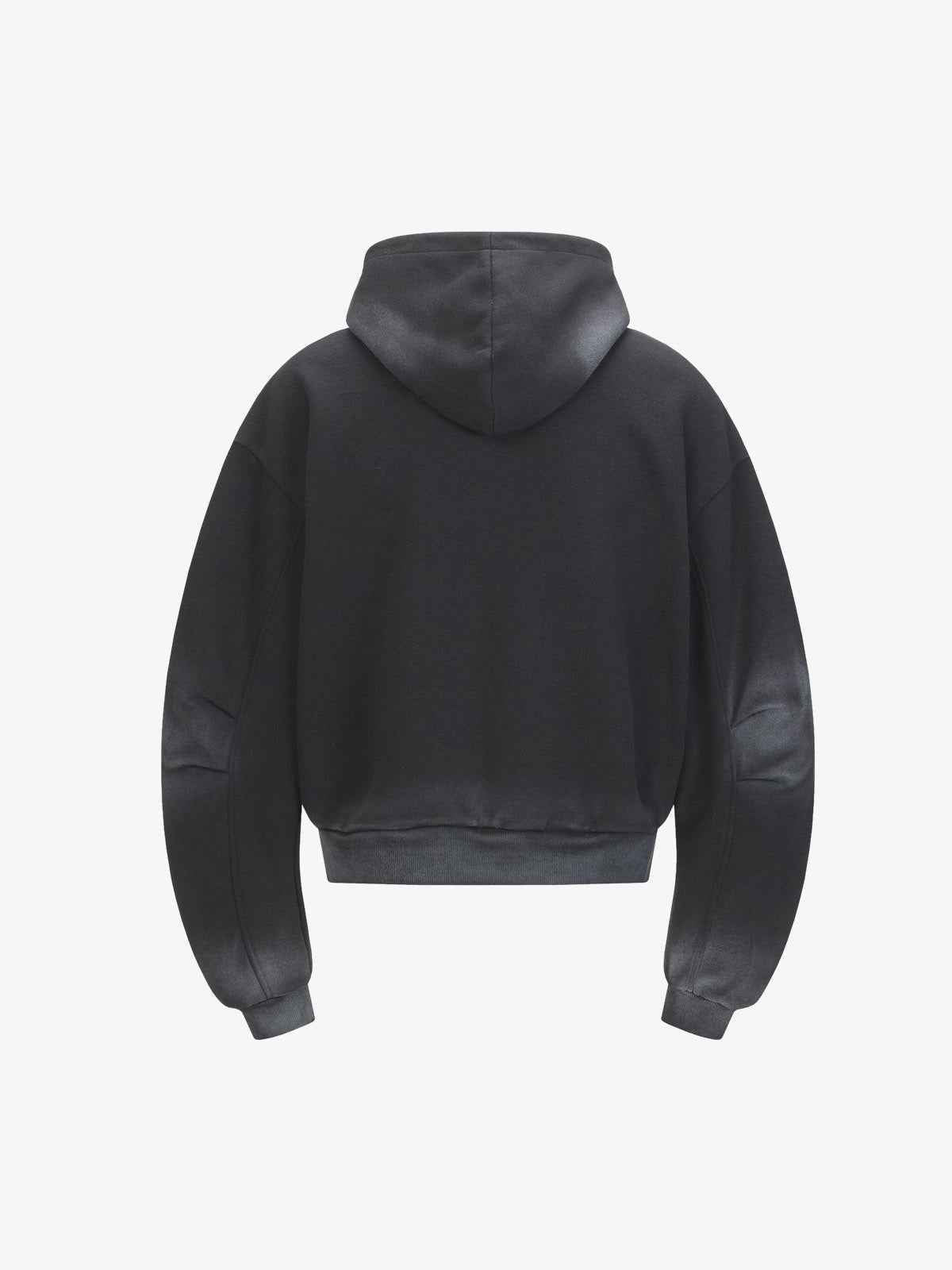 Vintage Washed Half Zip Pocket Dirty Dye Hoodie