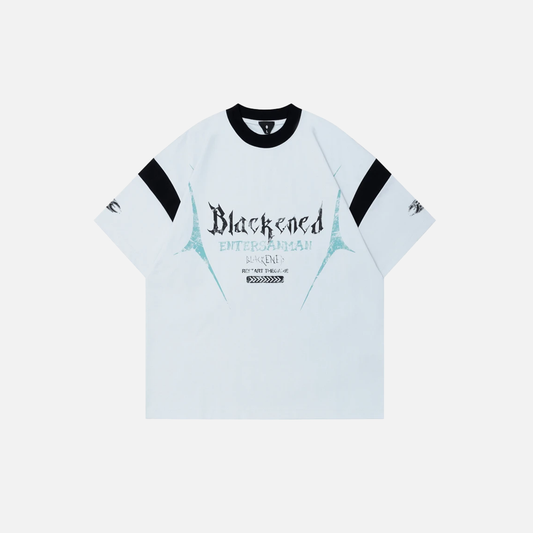 Y2K Chic Oversized Letter Print Short Sleeve T-Shirt - Luxuryurbanwear