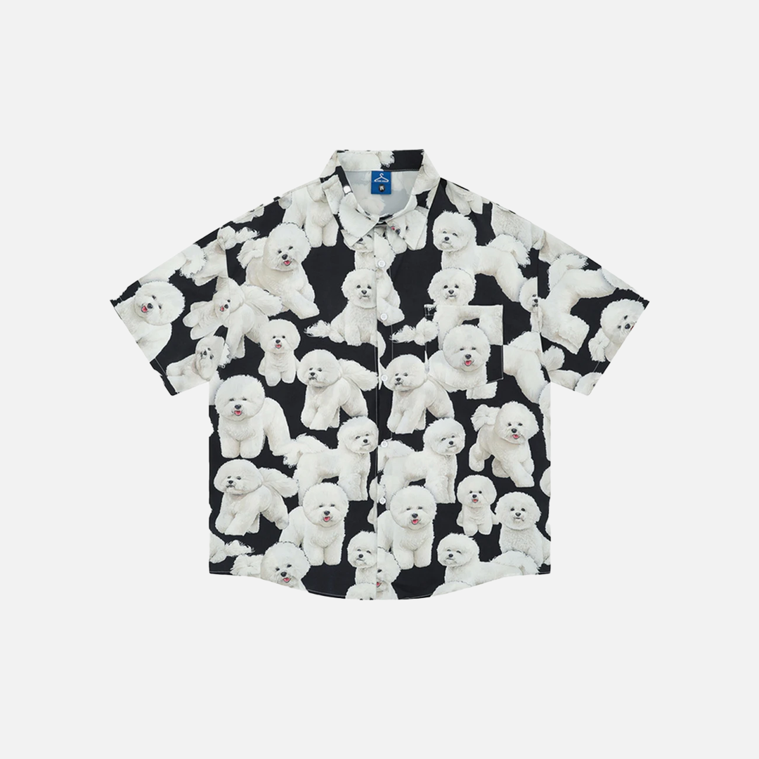 Graphic Summer Casual Loose Short Sleeve Shirt - Luxuryurbanwear