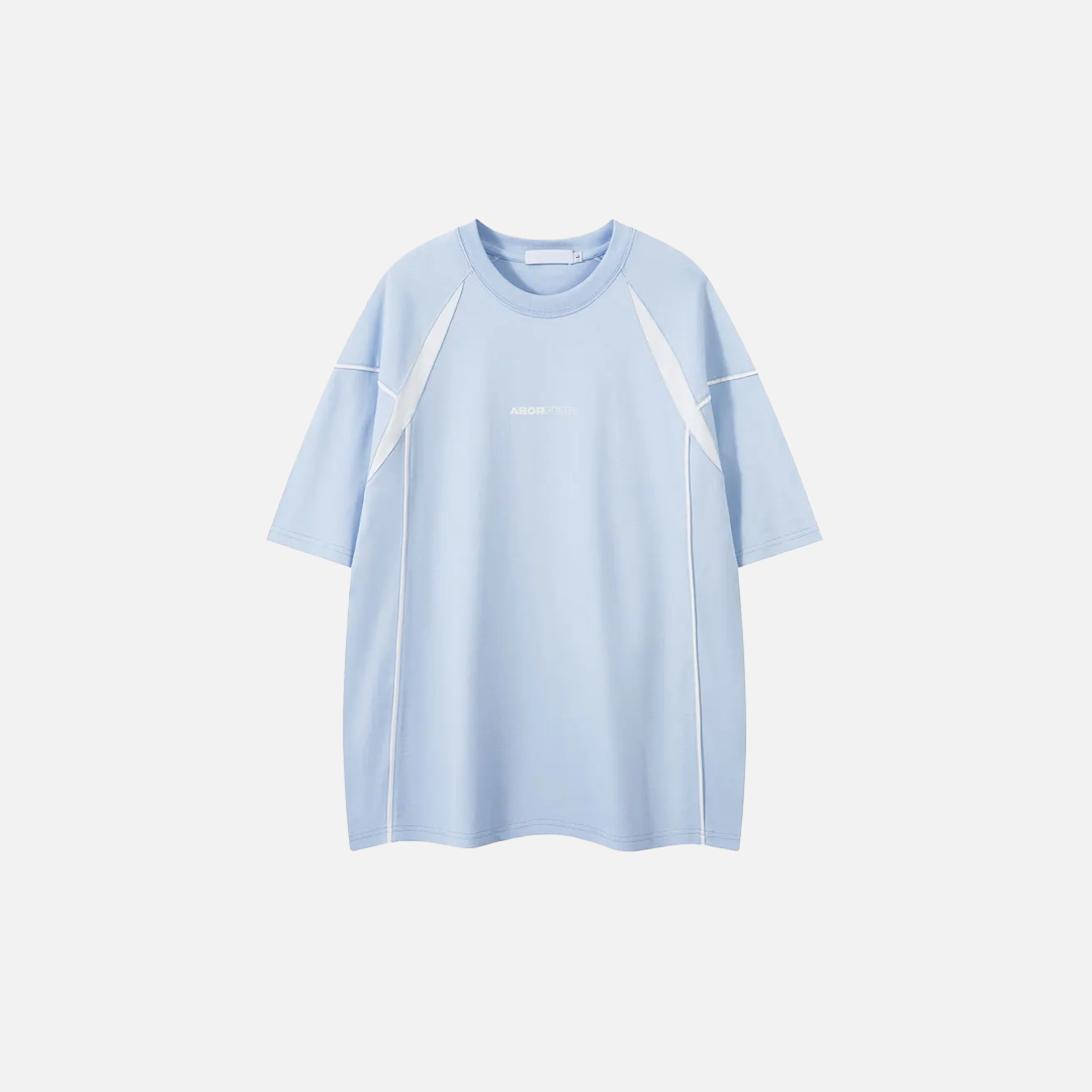 Graphic Racing Print Patchwork Oversized Cotton T-Shirt - Luxuryurbanwear