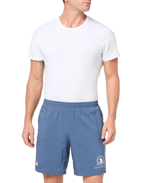 adidas Mens Boston Marathon 2024 Own The Run 5-Inch Shorts Preloved Ink Medium/7" Inseam