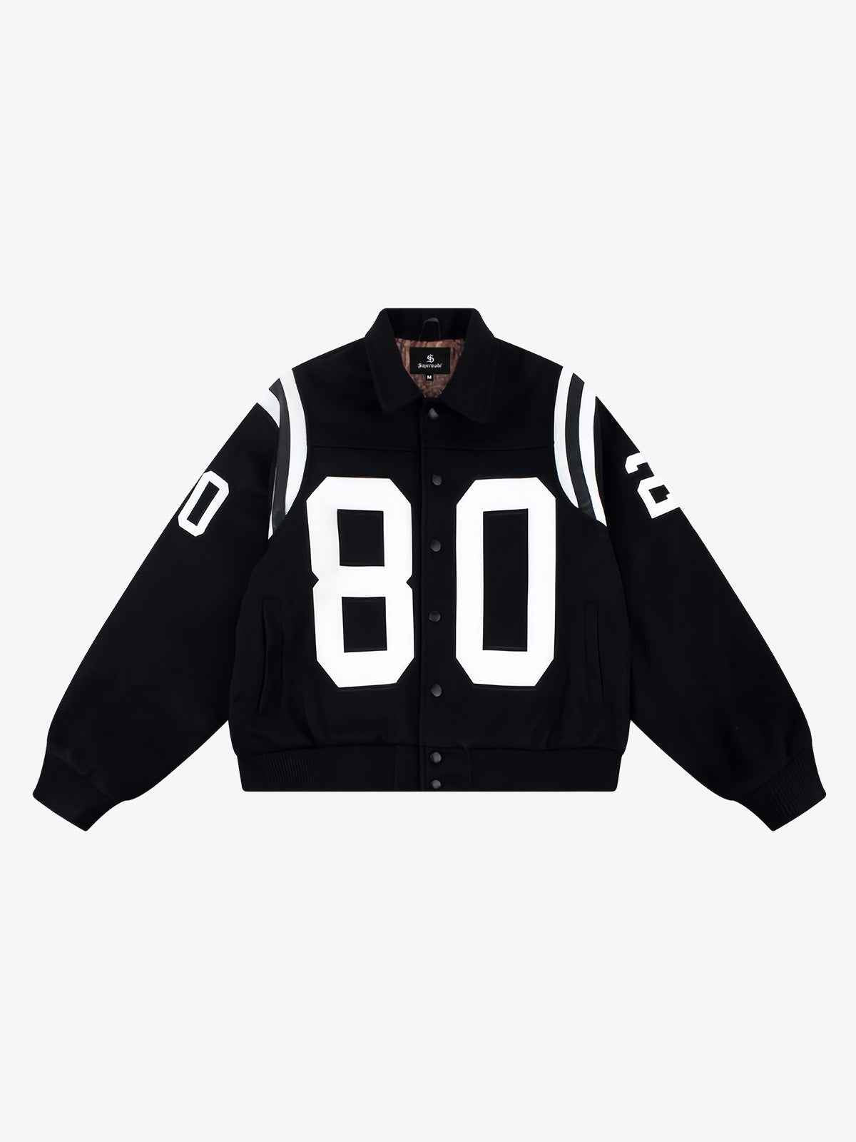 Retro Varsity Number Patch Jacket