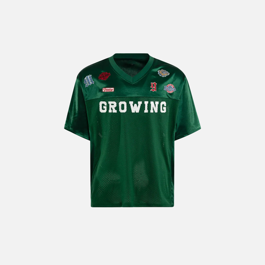 Effortless Mesh Patchwork Embroidered Jersey T-Shirt - Luxuryurbanwear