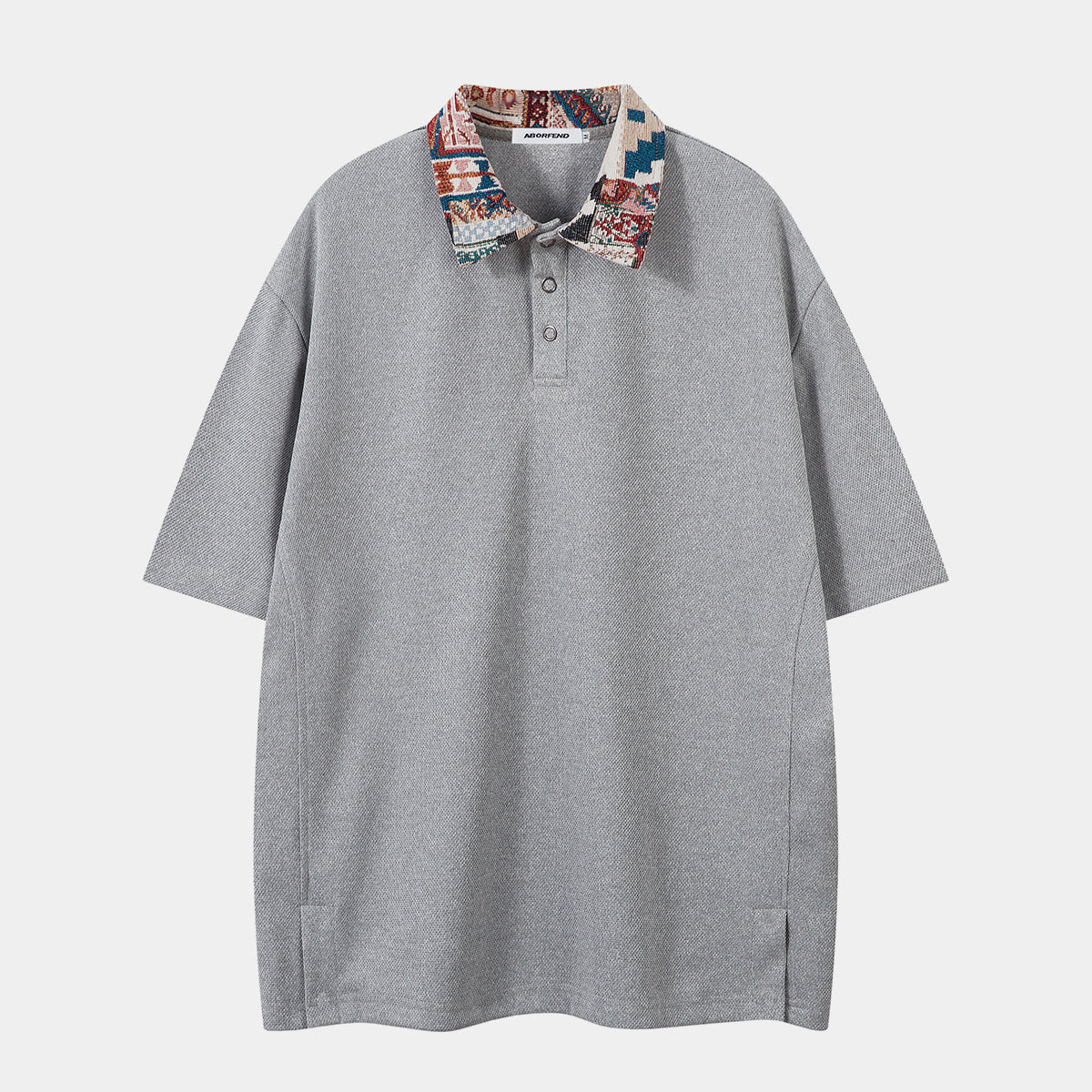 Patchwork Collar Design | Polo Shirt - Luxuryurbanwear