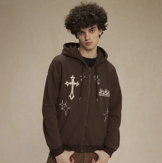 Sparks | Oversized Zipper Hoodie - Luxuryurbanwear