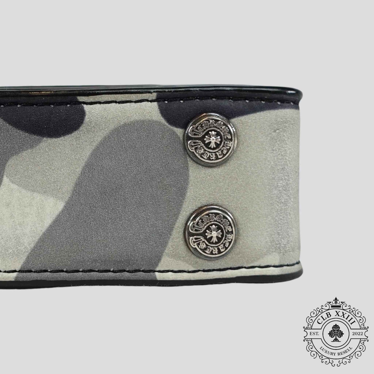 Chrome Hearts Snow Camo Belt Strap