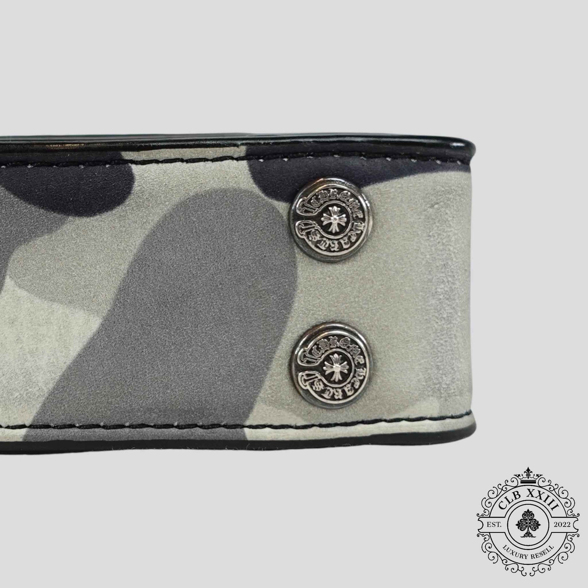 Chrome Hearts Snow Camo Belt Strap
