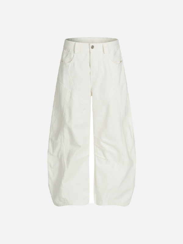 Y2K Stylish Slim Fit White Distressed Denim Jeans - Luxuryurbanwear