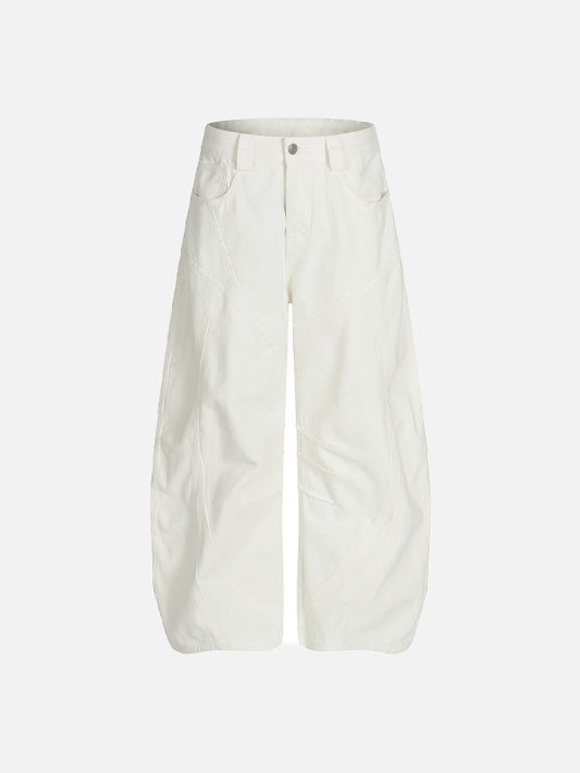 Y2K Stylish Slim Fit White Distressed Denim Jeans - Luxuryurbanwear