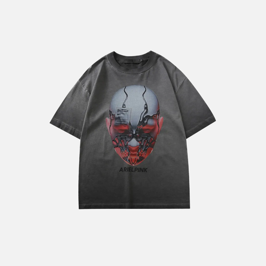Versatile Gothic Graphic Print Short Sleeve T-Shirt - Luxuryurbanwear