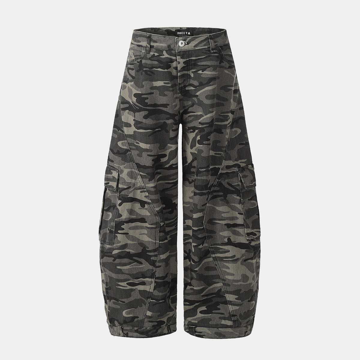 Tactical Camo Baggy Jeans - Gorpcore Utility Streetwear | LuxuryUrbanwear - Luxuryurbanwear