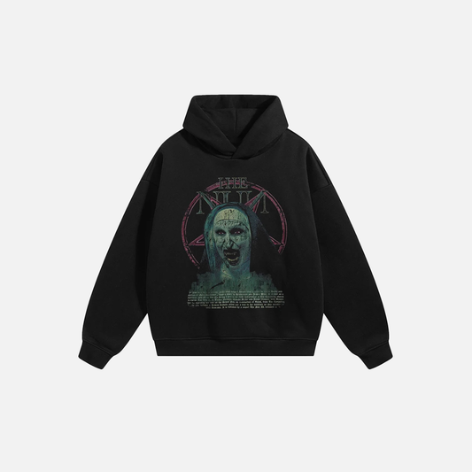 Vintage The Nun Retro Graphic Hoodie - Luxuryurbanwear