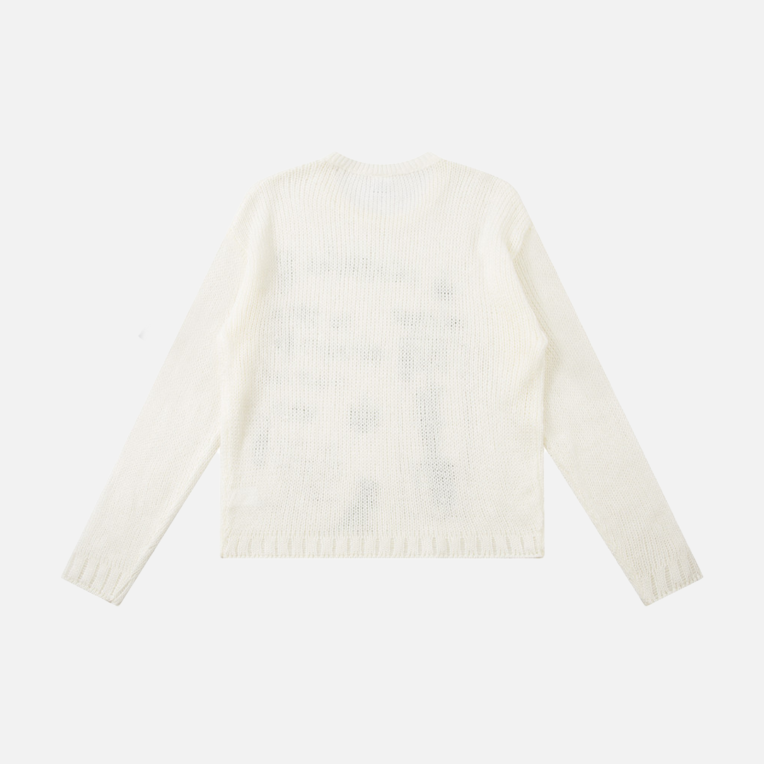 Flexible Unique Graffiti Print Round Neck Sweater - Luxuryurbanwear