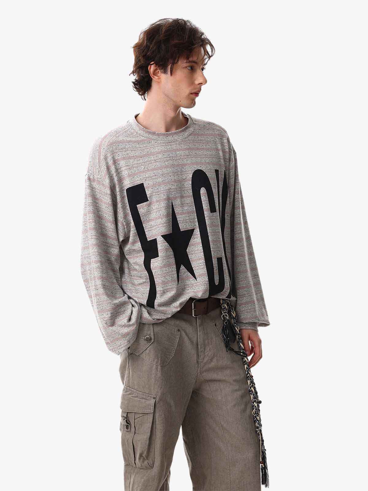 Graphic Letter Star Print Long Sleeve T-Shirt