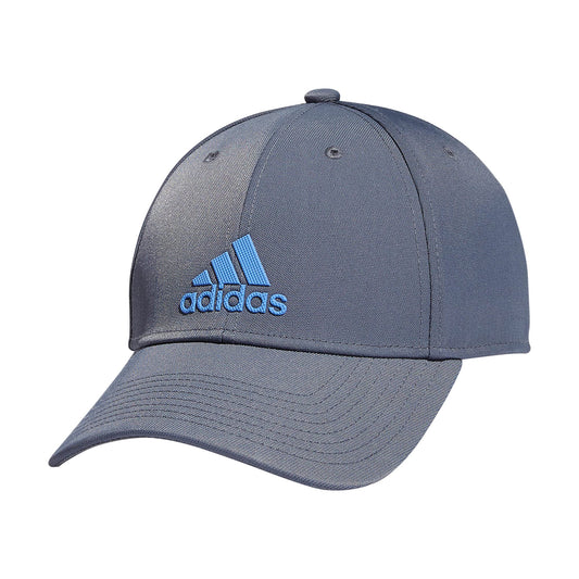 adidas Mens Contract Structured Adjustable Cap Onix Grey/Blue Fusion One Size