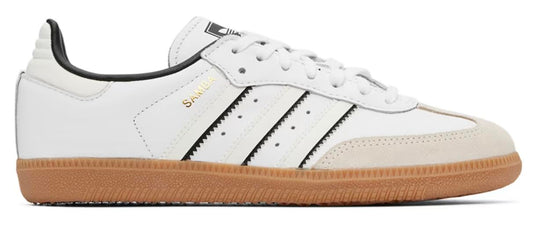 adidas Samba OG Big Kid (Double White Black 4.5)