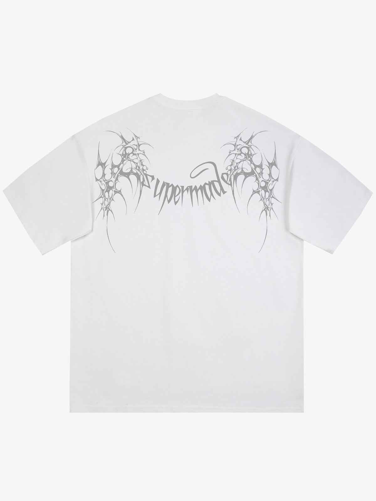 SUPM Gothic Sharp Letter Graphic T-Shirt