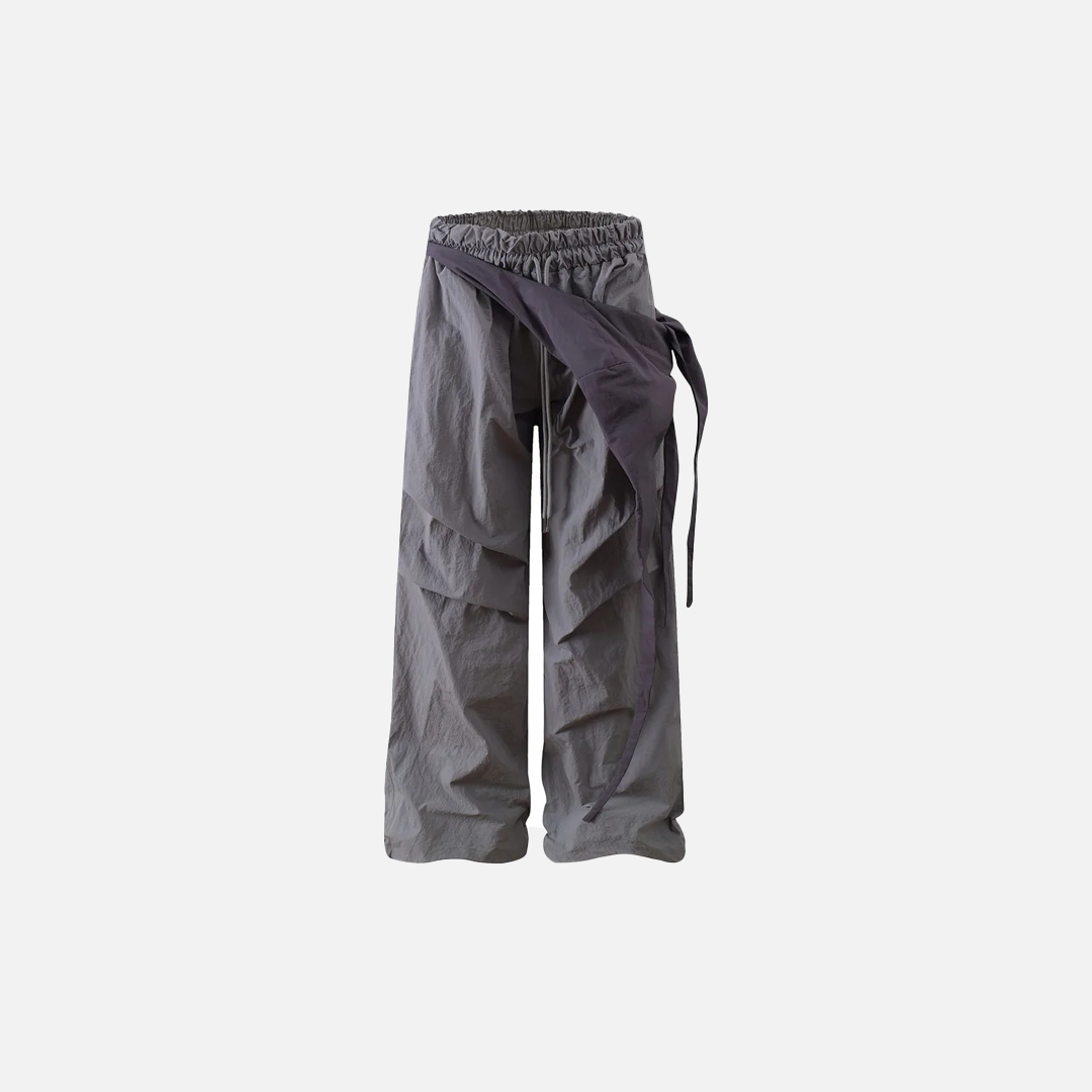 Y2K Men Hip Hop Elastic Patchwork Cargo Pants - Luxuryurbanwear