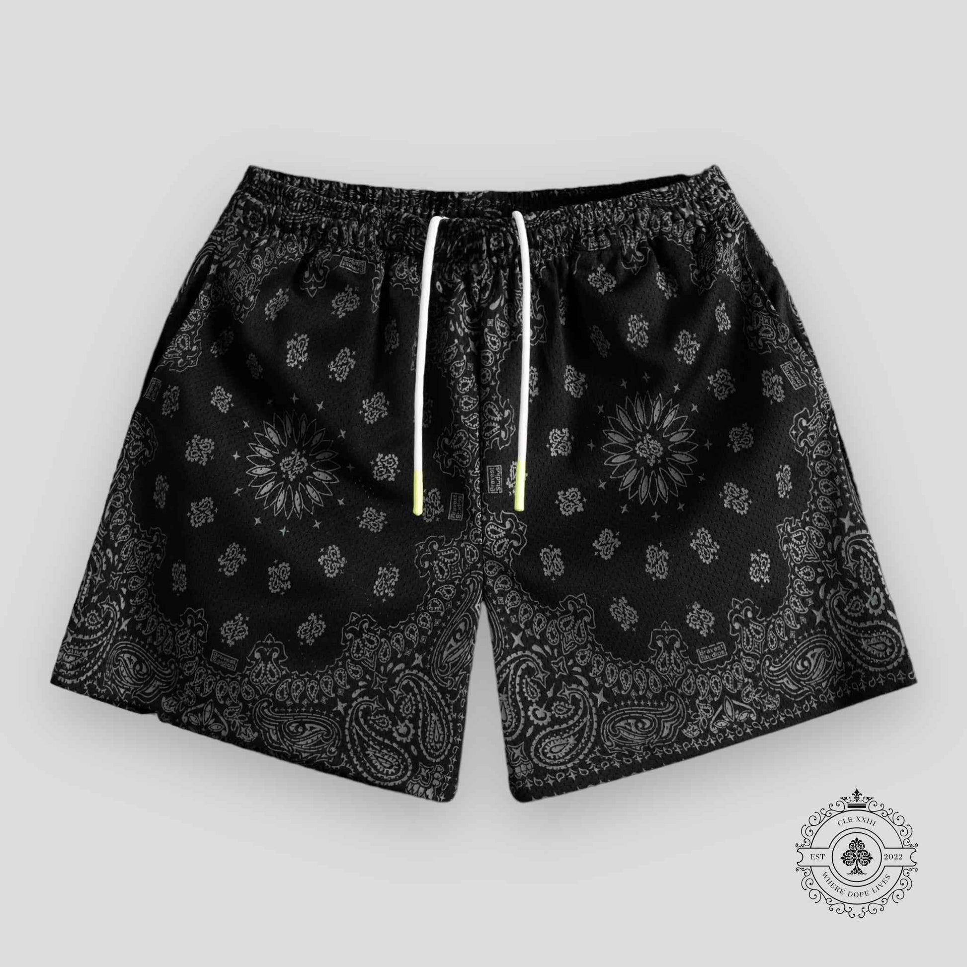 Bravest Studios Carbon Paisley Shorts
