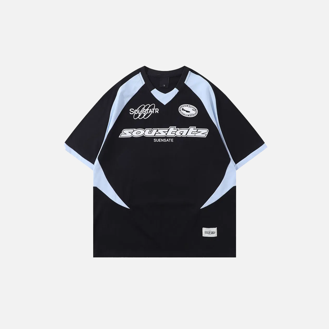 Breathable Graphic Print Racing Sports Cotton T-Shirt - Luxuryurbanwear