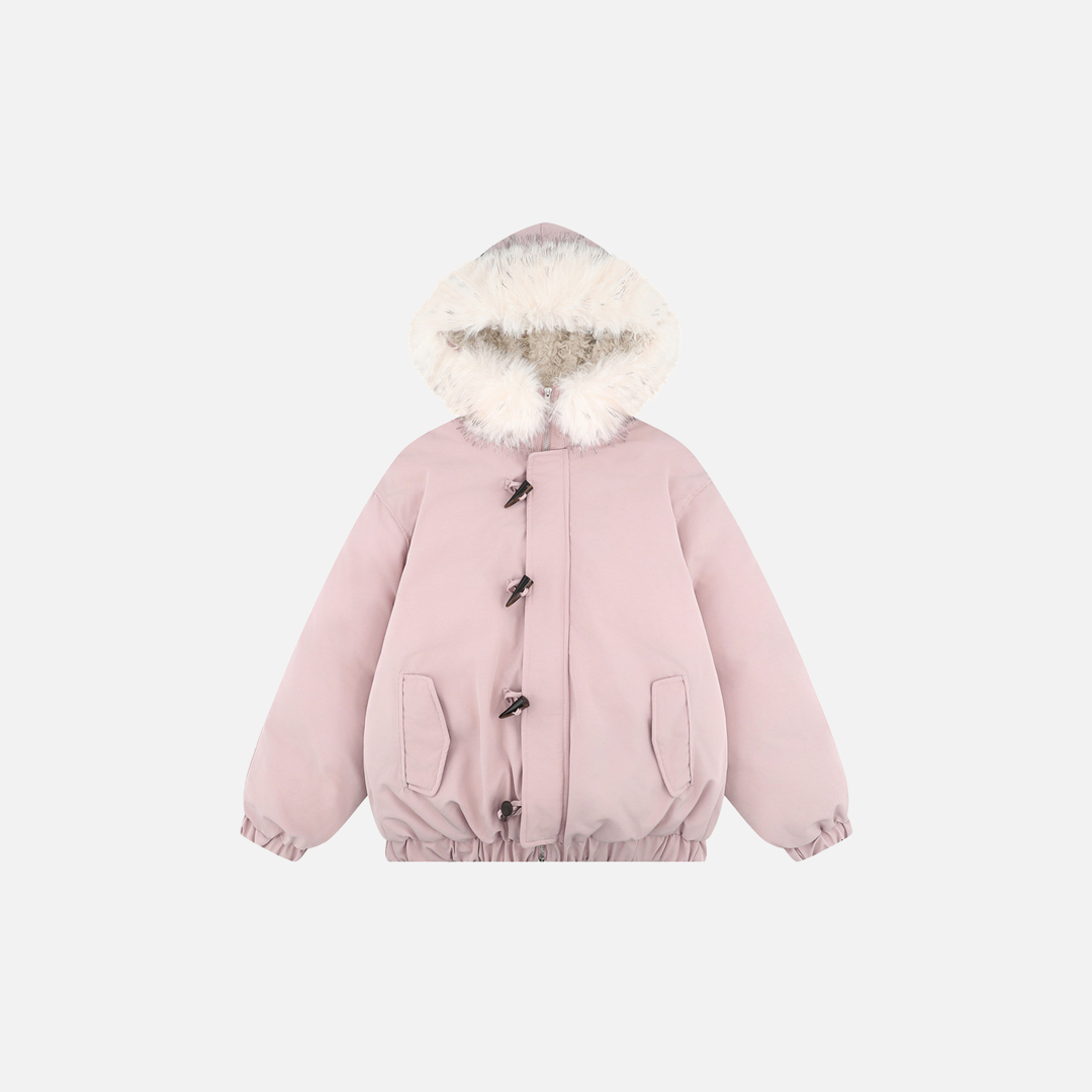 Heavyweight Winter Zipper Hooded Bomber Jacket - Luxuryurbanwear