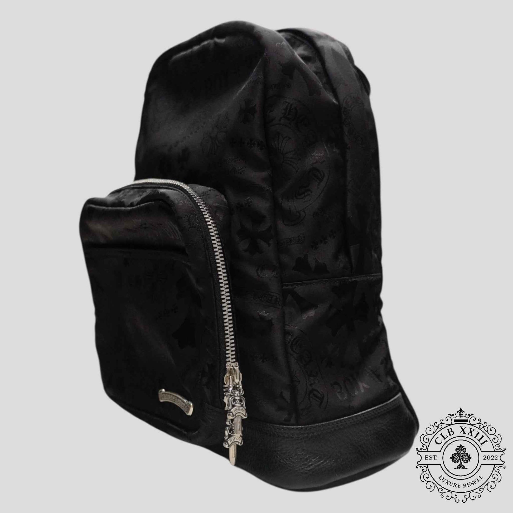 Chrome Hearts 7th Grade Multi Motif Nylon Mini Backpack in Black