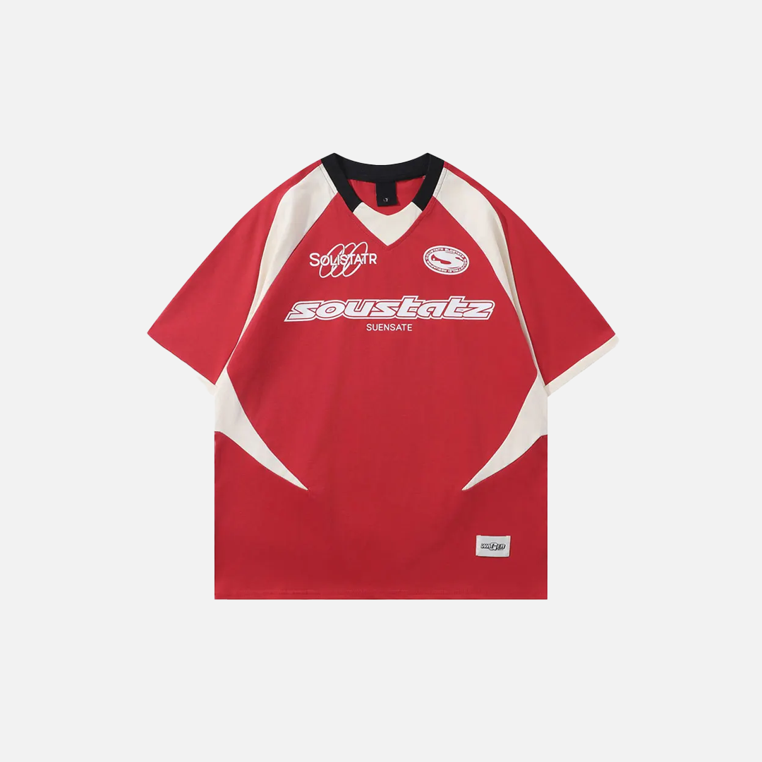 Breathable Graphic Print Racing Sports Cotton T-Shirt - Luxuryurbanwear