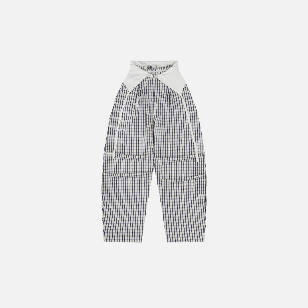 Y2K Diamond Plaid Pleated Wide Leg Pants - Luxuryurbanwear