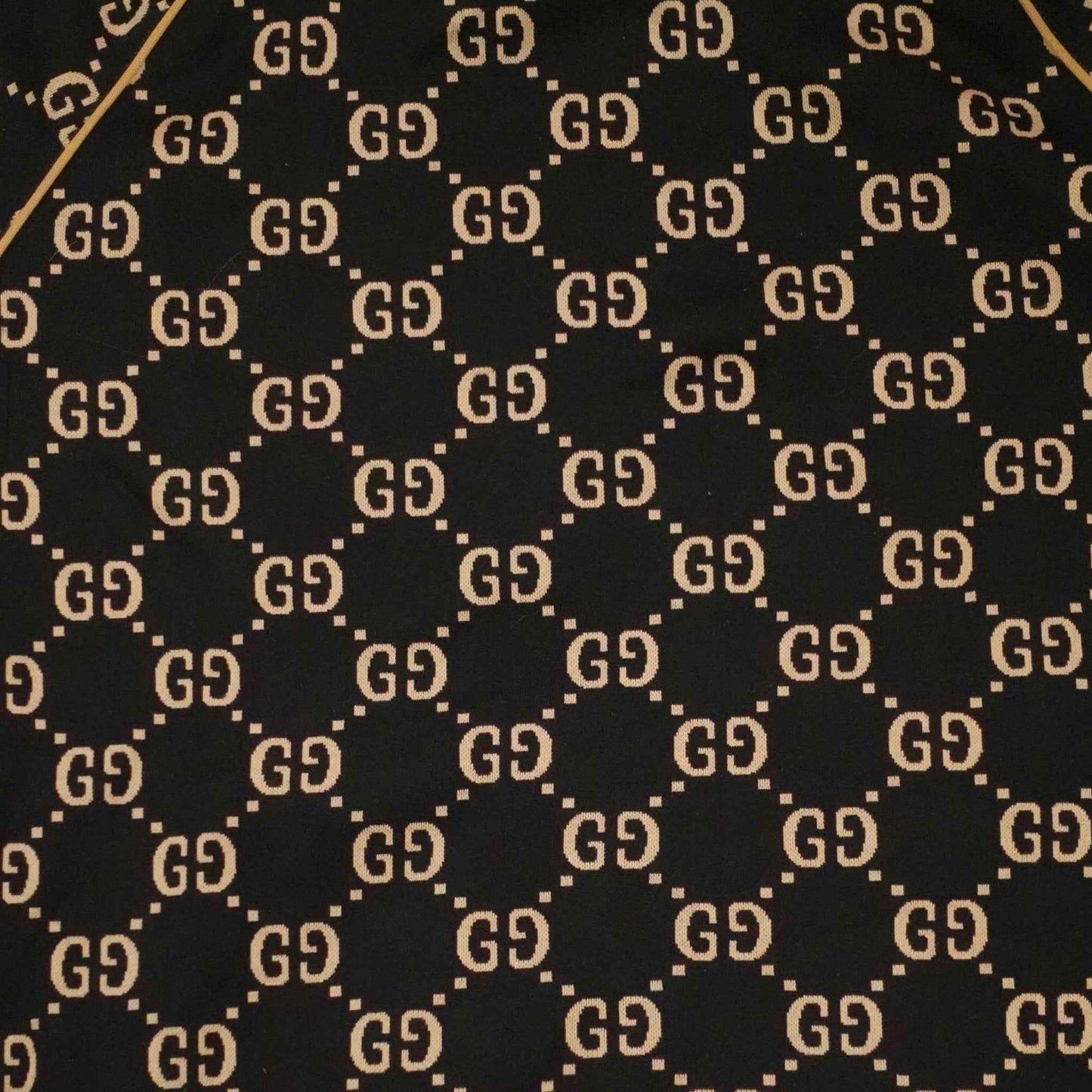 Gucci GG Jacquard Track Jacket in Black/Brown