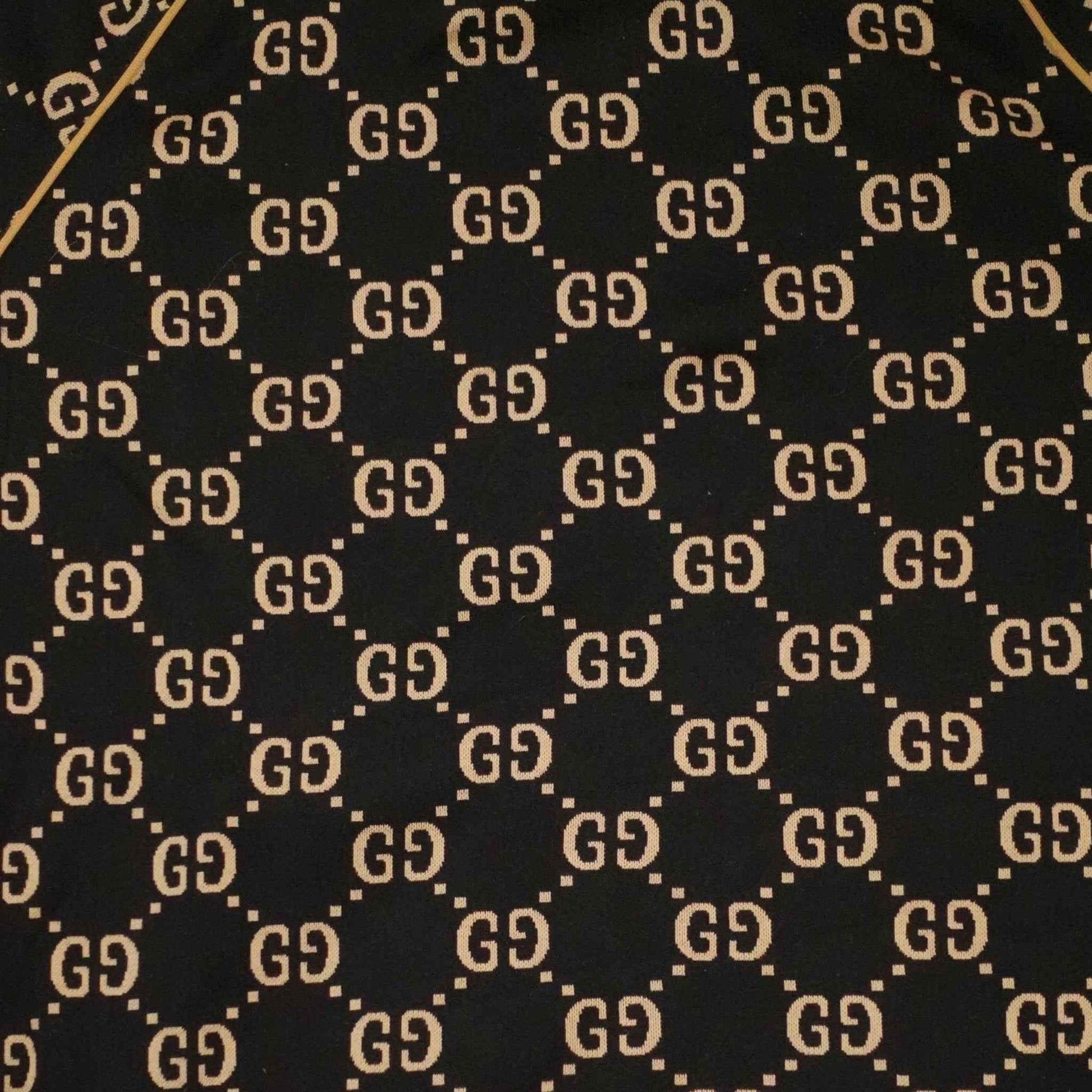 Gucci GG Jacquard Track Jacket in Black/Brown