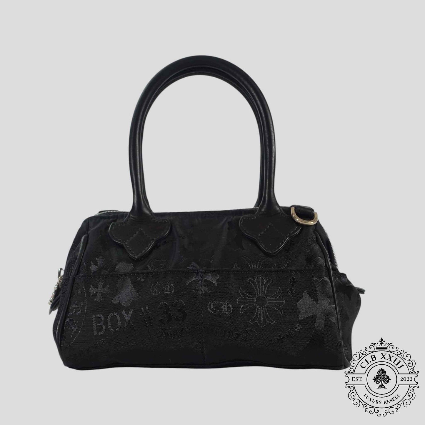 Chrome Hearts Multi Motif Nylon Mini Handbag in Black