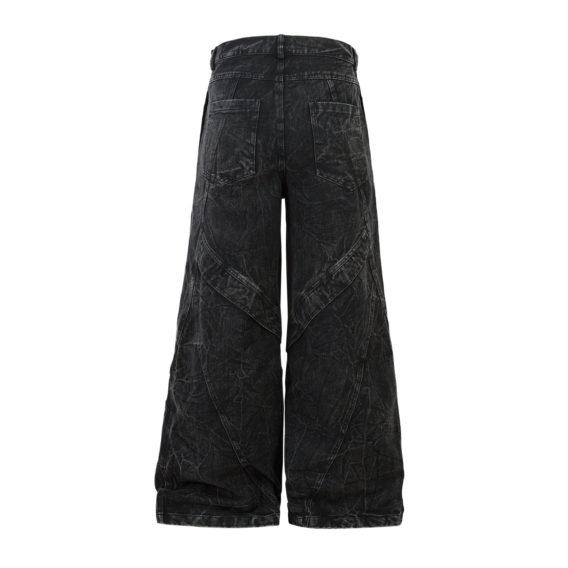 Crinkle Washed Structure | Baggy Jeans - Luxuryurbanwear