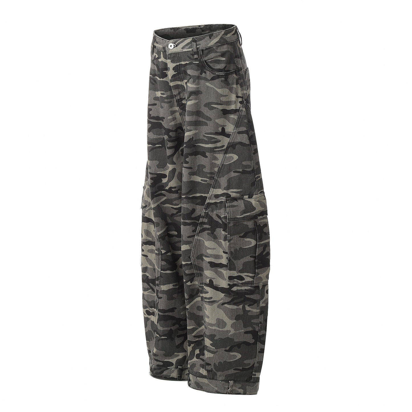 Tactical Camo Baggy Jeans - Gorpcore Utility Streetwear | LuxuryUrbanwear - Luxuryurbanwear