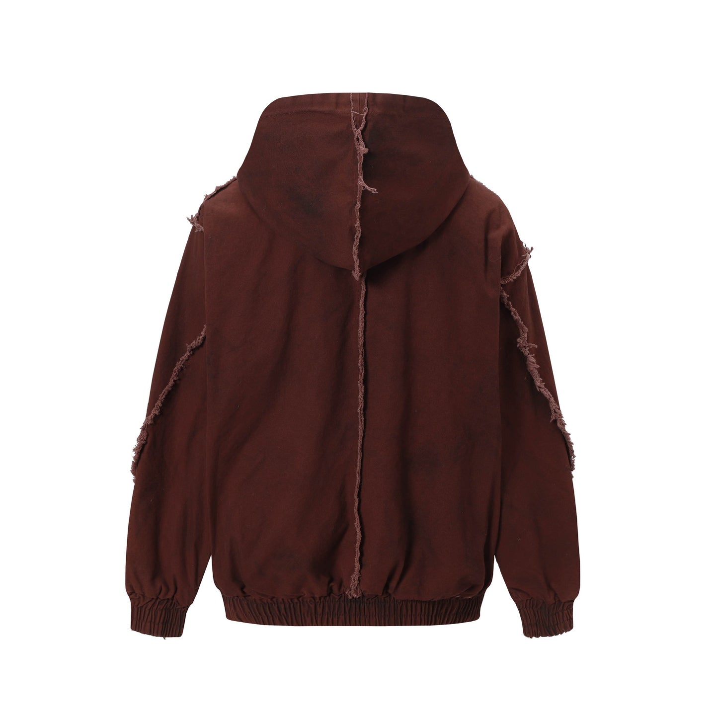 Washed Fray Edge | Hooded Jacket - Luxuryurbanwear