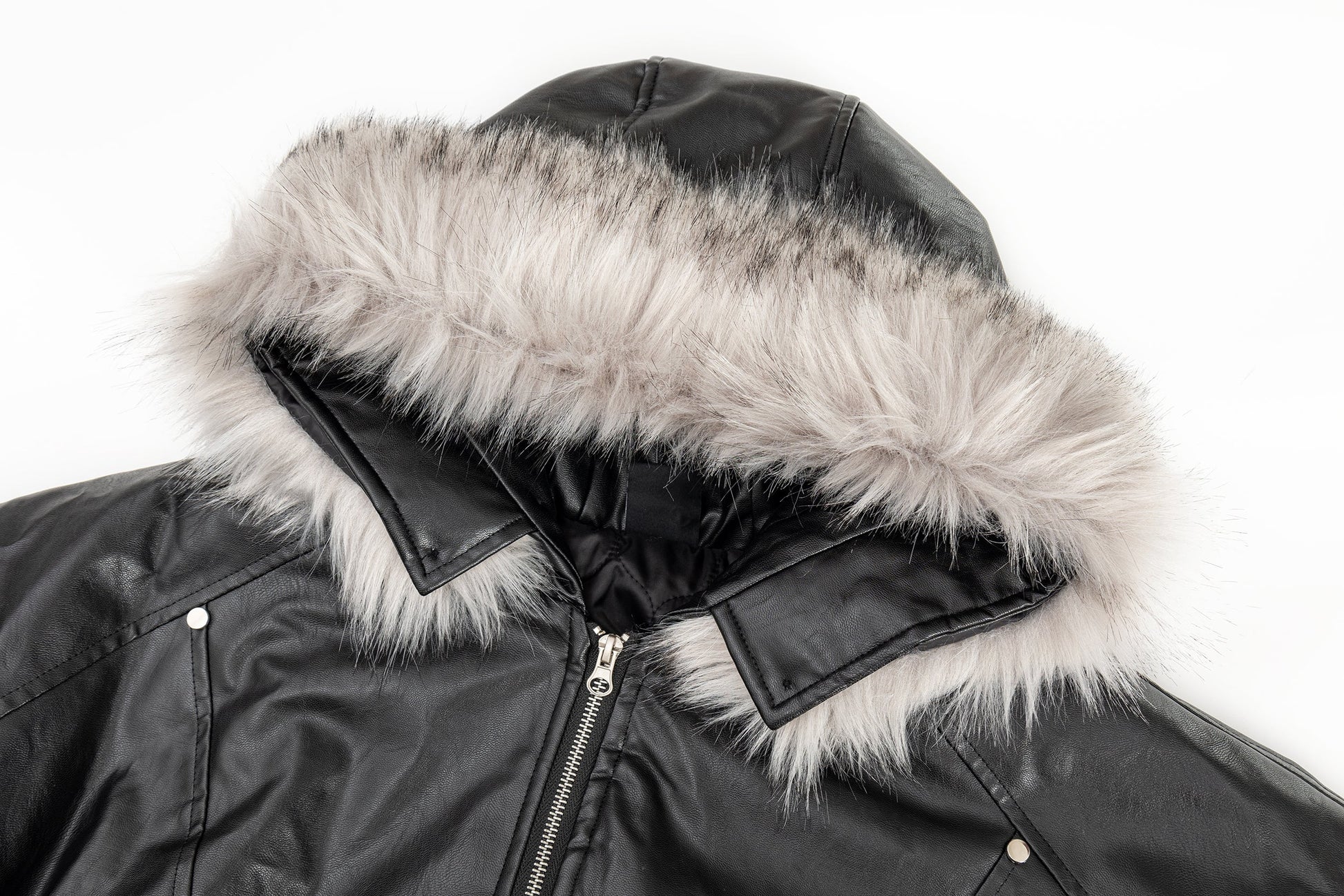 Moto Style | Faux Fur PU Jacket - Luxuryurbanwear