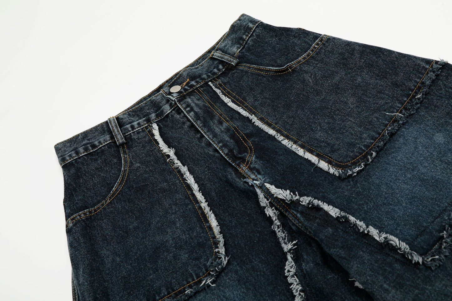 Star Patch Destroyed | Baggy Jeans - Luxuryurbanwear