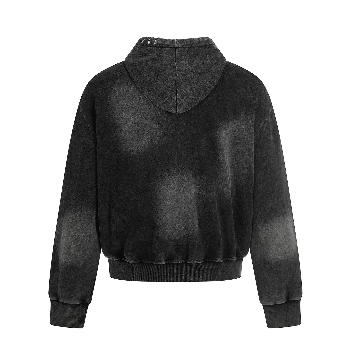 Washed | Oversized Zip Up Hoodie - Luxuryurbanwear