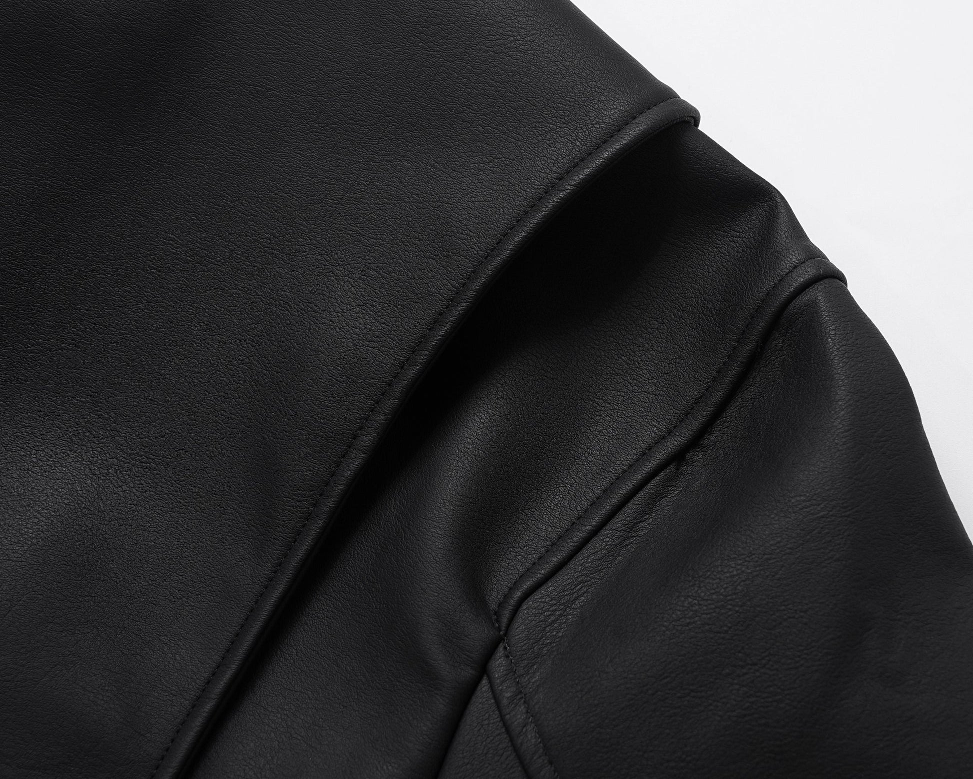 Black Essential | Faux Leather Jacket - Luxuryurbanwear