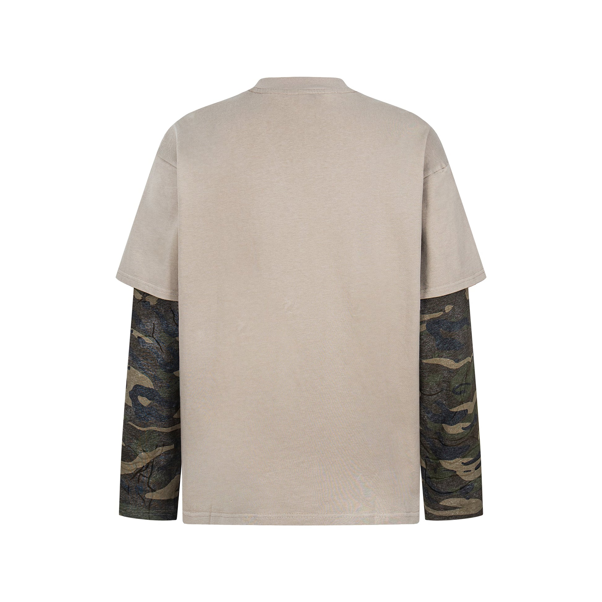 Retro Camouflage Patchwork | Ripped Sweatshirt - Luxuryurbanwear