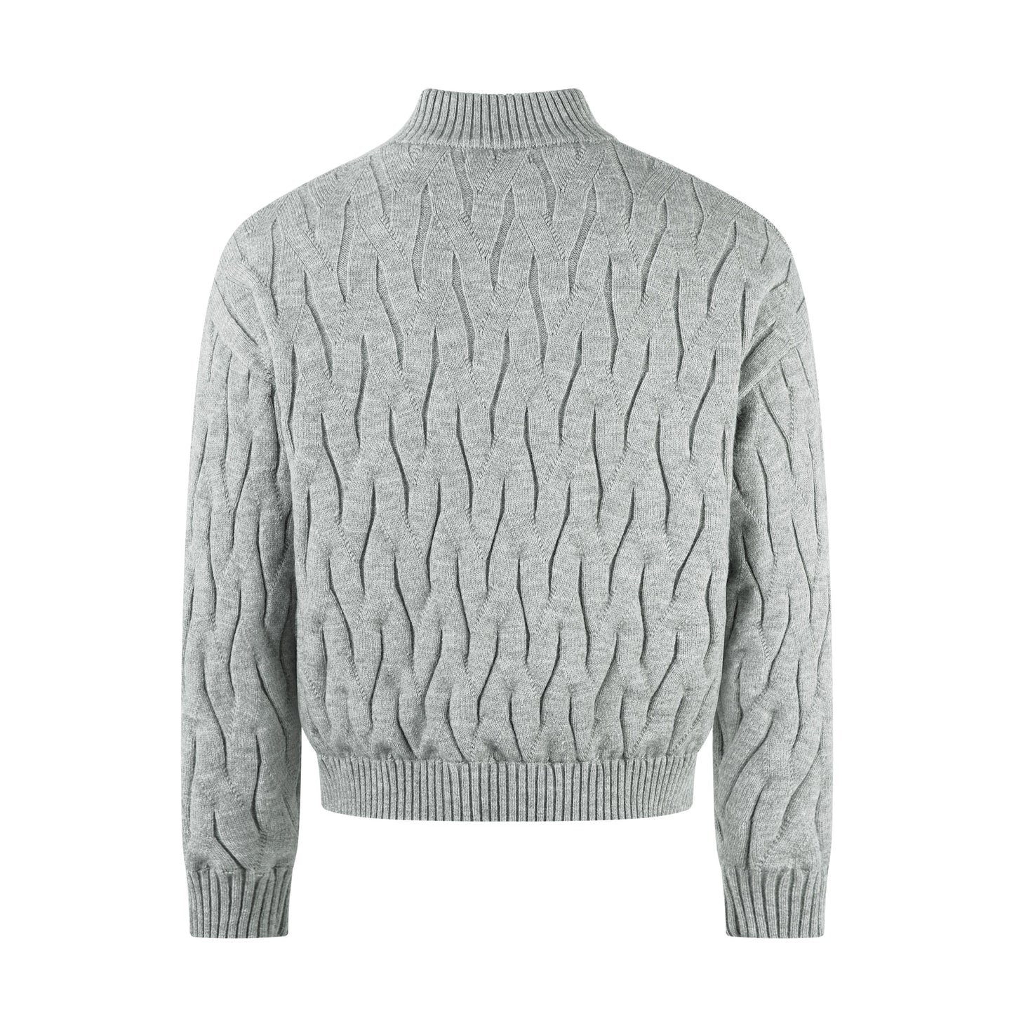 Textured Fleece | Knit Zip Jacket - Luxuryurbanwear