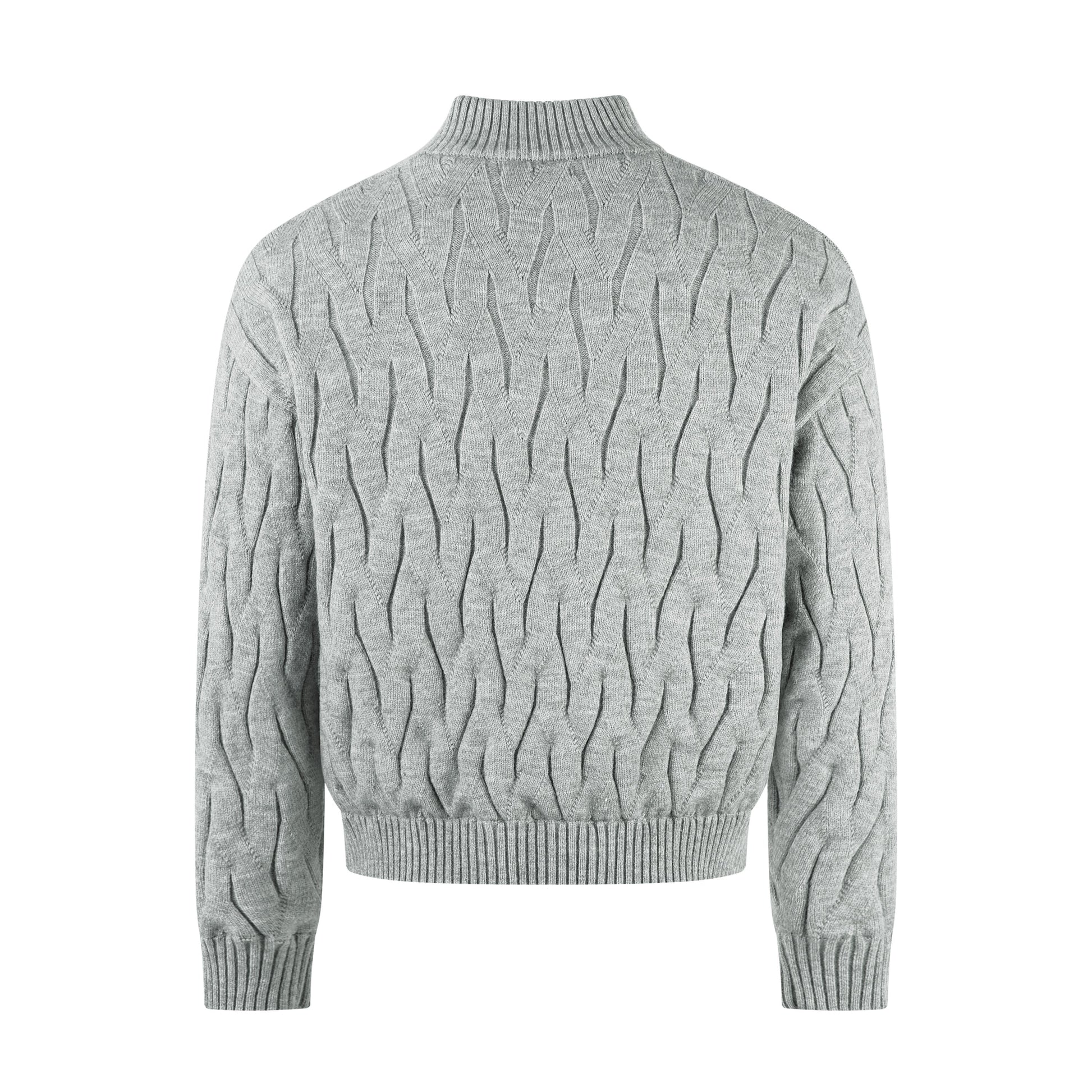 Textured Fleece | Knit Zip Jacket - Luxuryurbanwear