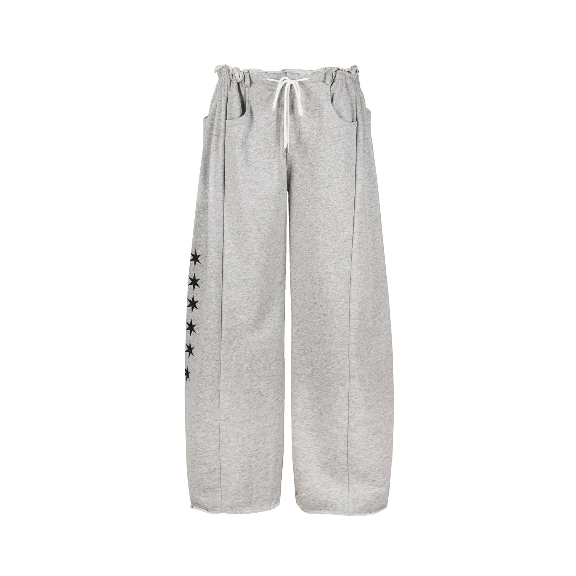 Starry Gleam | Wide-Leg Fleece Trousers - Luxuryurbanwear