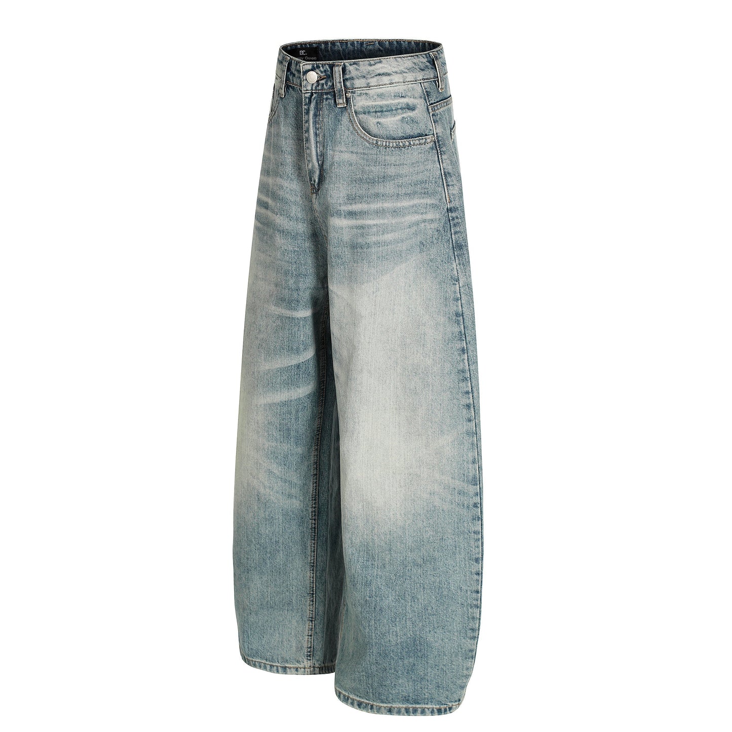 Sky Fade | Soft-Wash Wide Jeans - Luxuryurbanwear