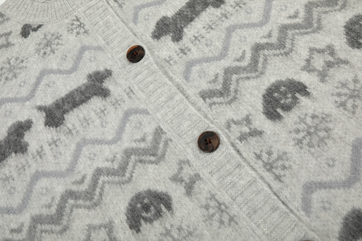 Puppy Fair | Button-Up Cardigan Sweater - Luxuryurbanwear