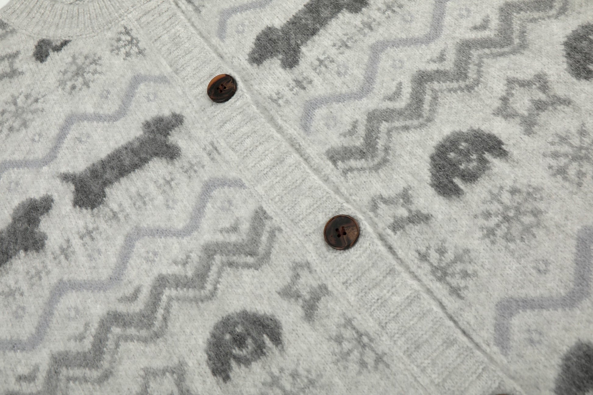 Puppy Fair | Button-Up Cardigan Sweater - Luxuryurbanwear