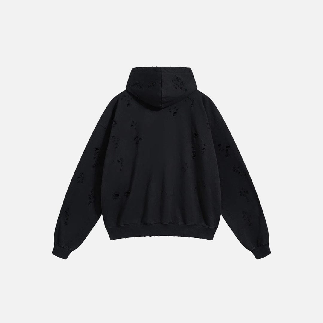 Zip Up Hoodie Torn Tracks